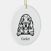 Cocker Spaniel hond ornament (Rechts)