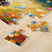 Cocker Spaniel Hond Portret Acryl Art Print Legpuzzel (Zijkant)