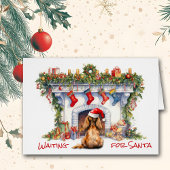 Cocker Spaniel Hond Santa Wacht Kerstmis Open haar