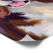 Cocker Spaniel Hond Schilderij Poster (Hoek)