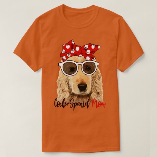 Cocker Spaniel Hond Shirt Cocker Spaniel Moeder Ba (Design voorkant)