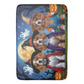 Cocker Spaniel Honden Pompoen Halloween Grappig Badmat (Voorkant Verticaal)