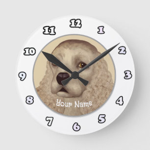 Cocker Spaniel Hondenklok Ronde Klok