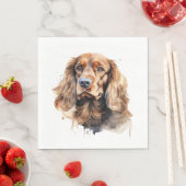 Cocker Spaniel, Hondenkunst, Cocker Spaniel Gift, Servet (Insitu)