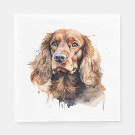 Cocker Spaniel, Hondenkunst, Cocker Spaniel Gift, Servet (Voorkant)