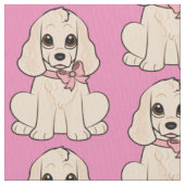 Cocker Spaniel in een Bow Stof (Close Up)