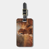 Cocker Spaniel in Herfstbladeren Herfst Inspire Bagagelabel (Voorkant verticaal)