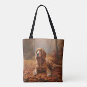 Cocker Spaniel in Herfstbladeren Herfst Inspire Draagtas (Achterkant)