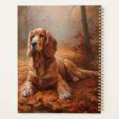 Cocker Spaniel in Herfstbladeren Herfst Inspire Planner (Achterkant)
