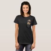 Cocker Spaniel in Pocket, Grappige Cocker Spaniel T-shirt (Voorkant volledig)