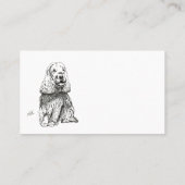 COCKER SPANIEL INGLÉS VISITEKAARTJE (Achterkant)
