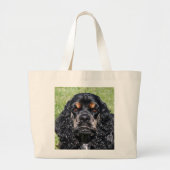 Cocker Spaniel Jumbo Canvas tas (Voorkant)