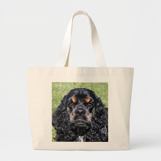 Cocker Spaniel Jumbo Canvas tas (Voorkant)