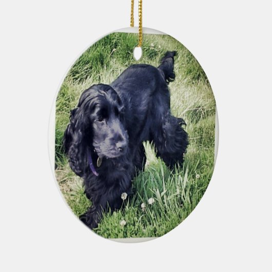 Cocker Spaniel Keramisch Ornament (Rechts)