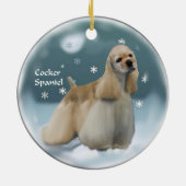 Cocker Spaniel kerstcadeaus Ornament (Achterkant)