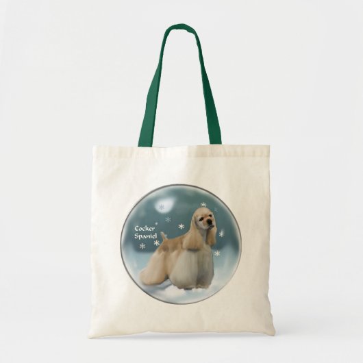 Cocker Spaniel-kerstcadeaus Tote Bag (Voorkant)