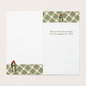 Cocker Spaniel Kerstgroene feestdag Kaart (Binnenkant ongevouwen)