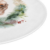 Cocker Spaniel Kerstkrans Feestelijke Pup Snijplank (Hoek)