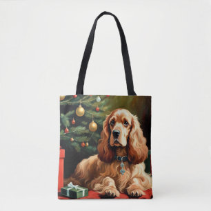 Cocker Spaniel Kerstmis Draagtas