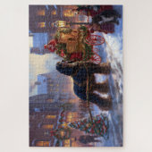 Cocker Spaniel Kerstmis Feestelijk Seizoen Legpuzzel (Verticaal)