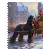 Cocker Spaniel Kerstmis Feestelijk Seizoen Notitieboek (Voorkant)