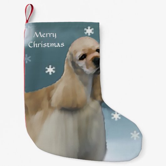 Cocker Spaniel Kerstmis Kleine Kerstsok (Voorkant)