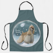 Cocker Spaniel Kerstmis Schort (Voorkant)