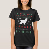 Cocker Spaniel Kerstmis T-shirt (Voorkant)