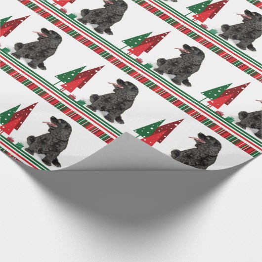 Cocker Spaniel kerstpapier Cadeaupapier (Hoek)