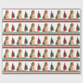 Cocker Spaniel kerstpapier Cadeaupapier (Vlak)