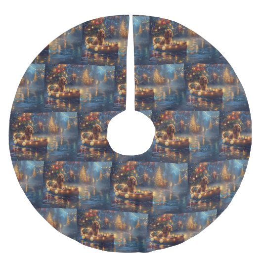 Cocker Spaniel Kerstvakantie Kerstboom Rok (Voorkant)