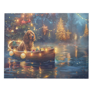 Cocker Spaniel Kerstvakantie Notitieblok