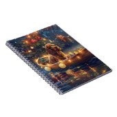 Cocker Spaniel Kerstvakantie Notitieboek (Rechterzijde)