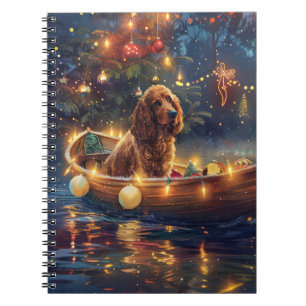 Cocker Spaniel Kerstvakantie Notitieboek