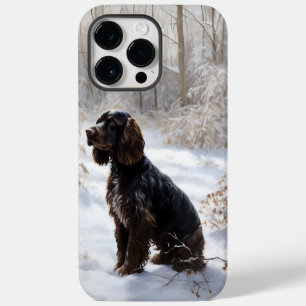 Cocker Spaniel Laat het sneeuwen Kerstmis Case-Mate iPhone 14 Pro Max Hoesje