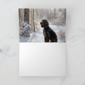 Cocker Spaniel Laat het sneeuwen Kerstmis Kaart (Binnen)