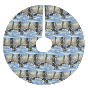 Cocker Spaniel Laat het sneeuwen Kerstmis Kerstboom Rok