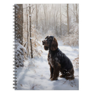 Cocker Spaniel Laat het sneeuwen Kerstmis Notitieboek