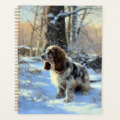 Cocker Spaniel Laat het sneeuwen Kerstmis Planner (Voorkant)