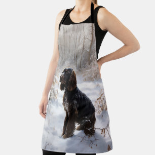 Cocker Spaniel Laat het sneeuwen Kerstmis Schort
