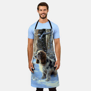 Cocker Spaniel Laat het sneeuwen Kerstmis Schort