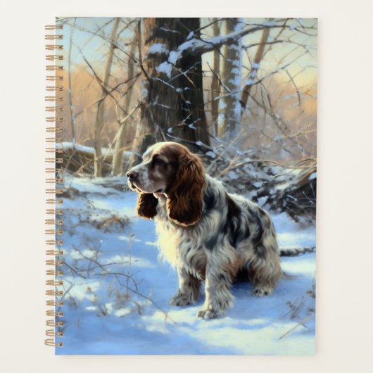 Cocker Spaniel Laisser Neige Noël (Devant)