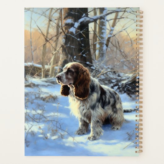 Cocker Spaniel Laisser Neige Noël (Dos)