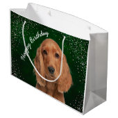 Cocker Spaniel Large Gift Bag Groot Cadeauzakje (Achterkant Gekanteld)