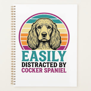 Cocker Spaniel Licht Afleidbaar Vintage Hond Shirt Planner