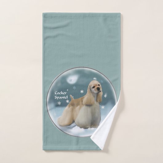 Cocker Spaniel Liefhebbers Kerstmis Bad Handdoek (Handdoek)