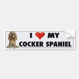 Cocker Spaniel Love Sticker CS2