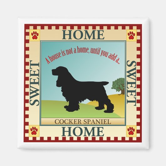 Cocker Spaniel Magneet (Voorkant)