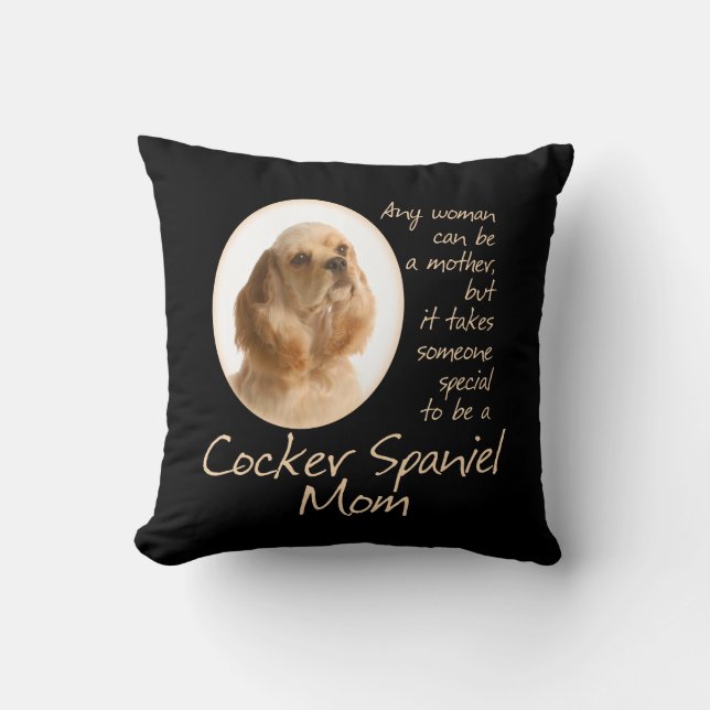 Cocker Spaniel Mam Pillow Kussen (Voorkant)