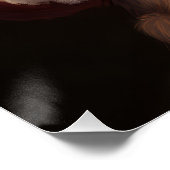 Cocker Spaniel Met Sinterklaas Feestelijke Kerstmi Perfect Poster (Hoek)